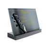 Plaque funéraire guitariste 23 Plaquedeces.fr